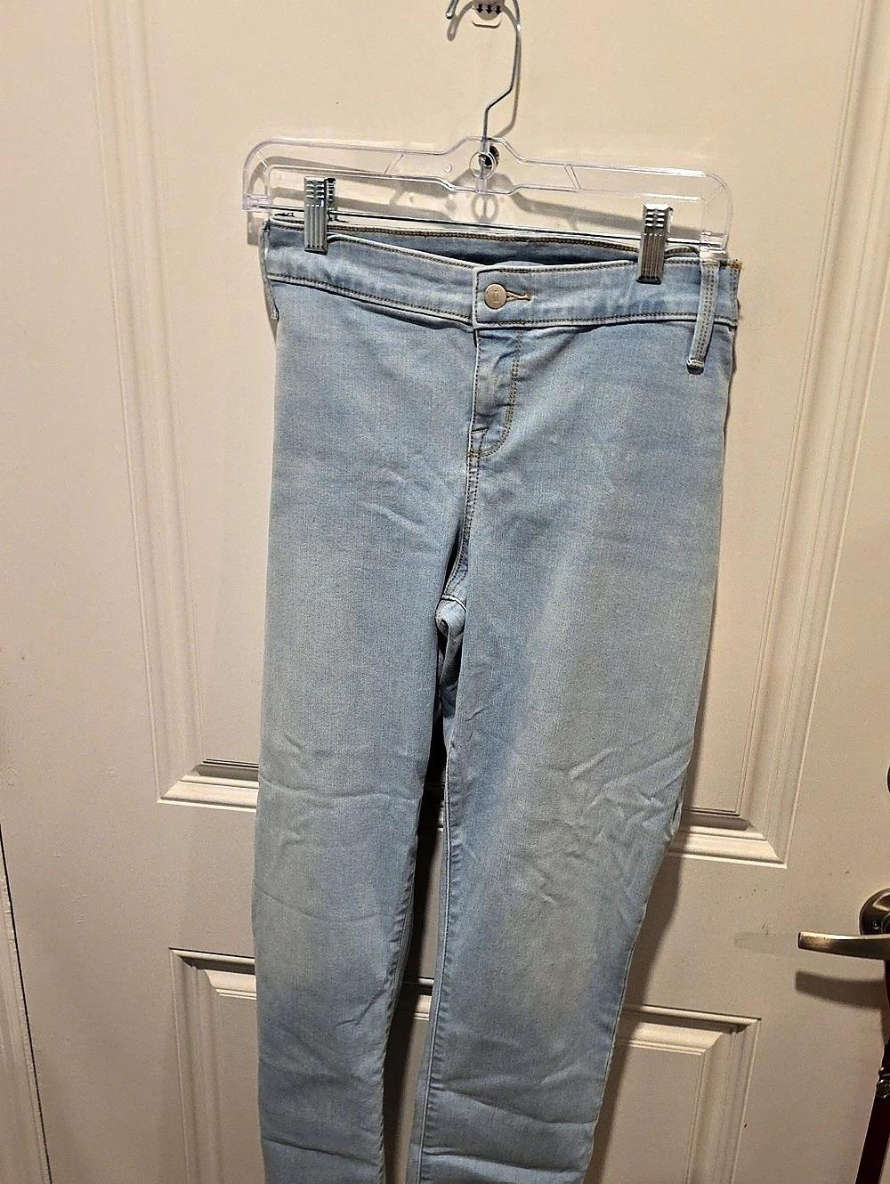 Isabel Maternity Side Panel Skinny Maternity Jeans Blue Size 16